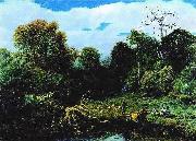 William-Adolphe Bouguereau River landscape oil on canvas